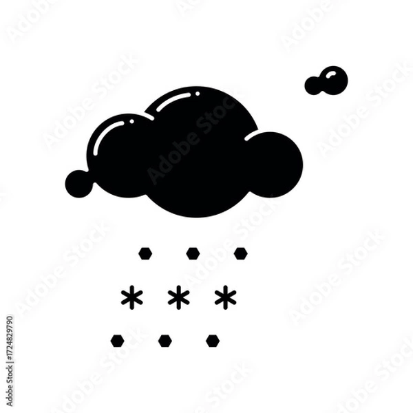 Obraz hail icon vector design template elegant style