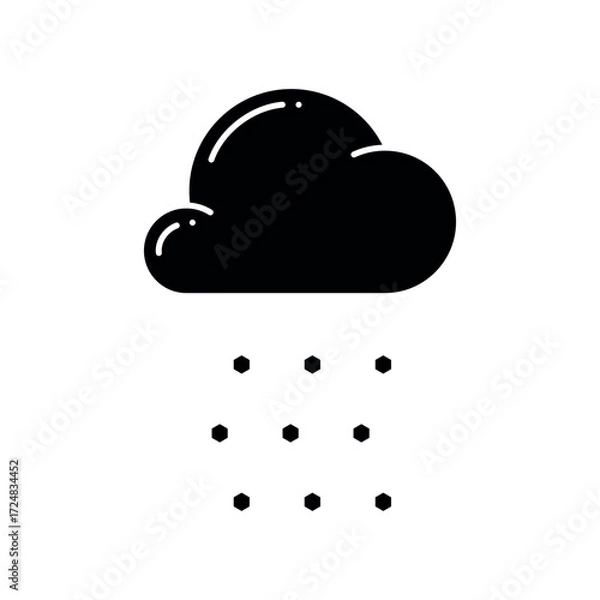 Obraz hail icon vector design template elegant style