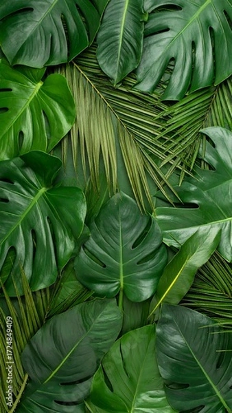 Obraz Tropical leaves pattern