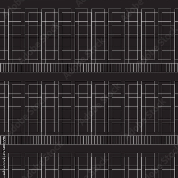 Obraz Seamless Geometric Line Pattern Vector – Modern Minimal Abstract Design