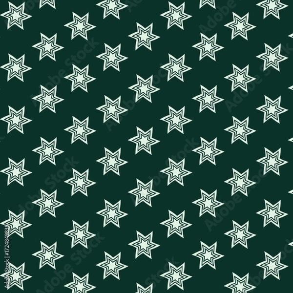 Obraz Star flower vector art pattern design