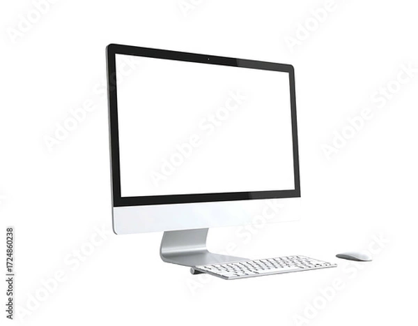 Obraz Modern computer with blank screen