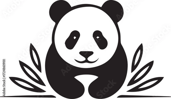 Obraz A panda vector art illustration