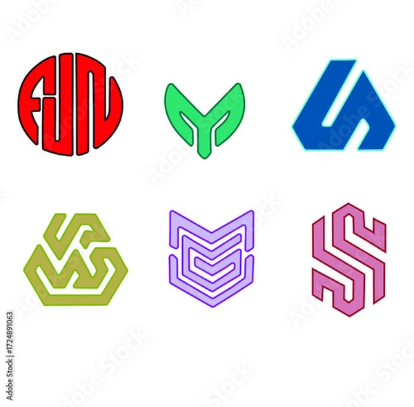 Obraz LOGO MODERN COLORFUL