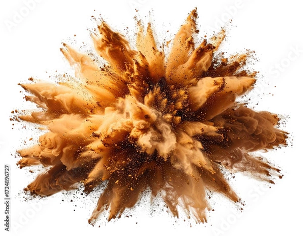 Fototapeta Abstract explosion of light brown and tan colors