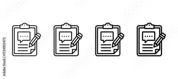 Fototapeta Advice Multiple Line Icon Element