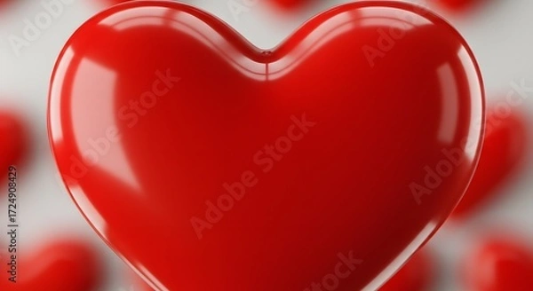 Obraz Red heart shape