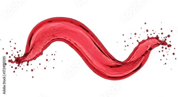 Obraz Red liquid splash