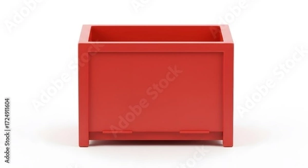 Obraz Red plastic storage box