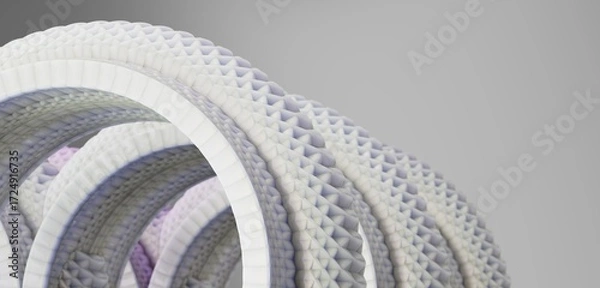 Obraz abstract futuristic shape 3d computer generated background 