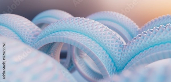 Obraz abstract futuristic shape 3d computer generated background 