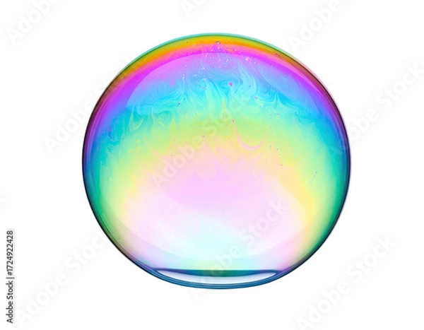 Obraz Colorful iridescent sphere, abstract design