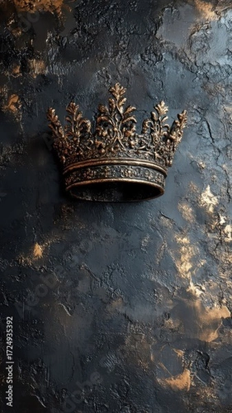 Fototapeta A richly textured crown design with layered patterns and varied surfaces.