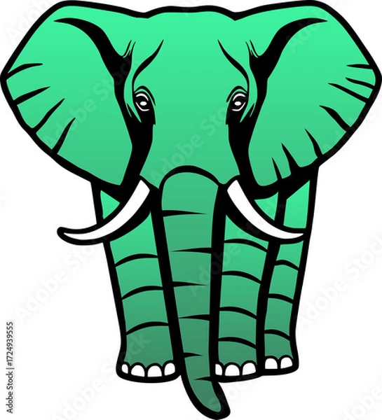 Obraz Elephant Illustration for Digital Design