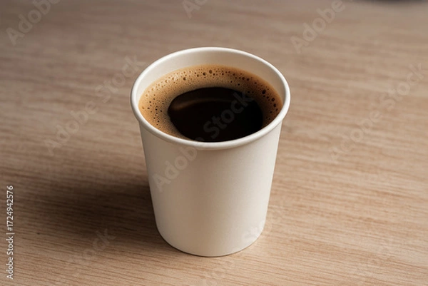 Obraz 블랙커피 종이컵 자판기커피