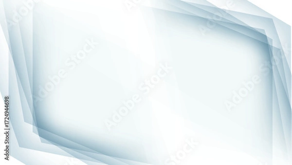 Fototapeta white background with overlapping element in corner