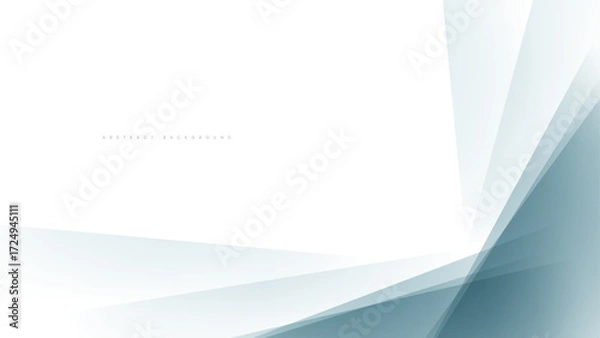 Fototapeta white abstract background with overlapping blue lines