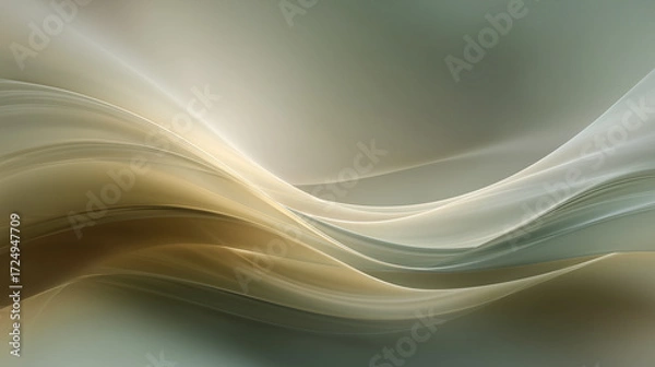 Obraz グラデーション波模様アート