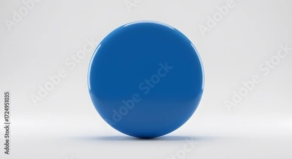 Obraz Round blue circle object