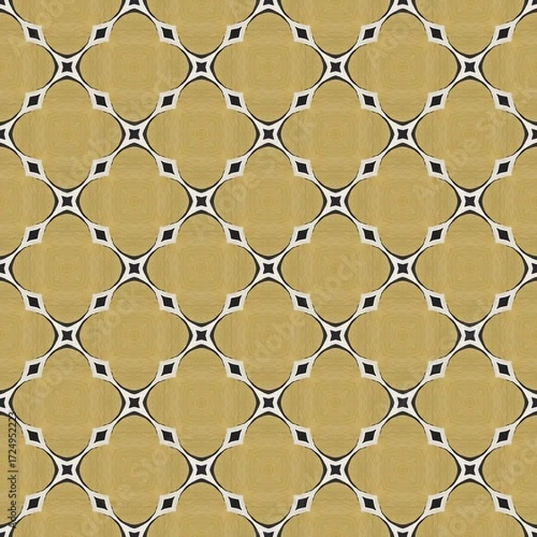 Fototapeta Seamless geometric black metal honeycomb grid pattern, perfect for a modern hexagonal texture backdrop design