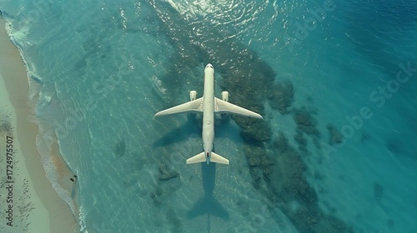 Obraz Tropical Paradise with Powdery Sand and Gentle Waves