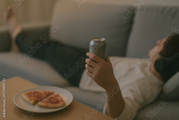 Fototapeta 혼맥, 야식, 휴식, 힐링