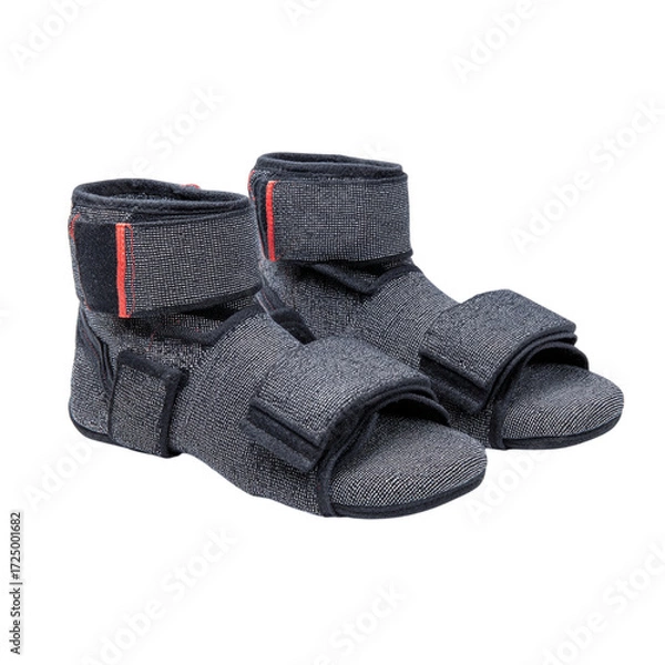 Fototapeta Experience Ultimate Comfort and Support with these Innovative Recovery Sandals, Designed for Optimal Healing and Relaxation, Perfect for Post-Surgery or Injury Care