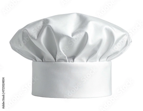 Obraz White chef's hat, front view