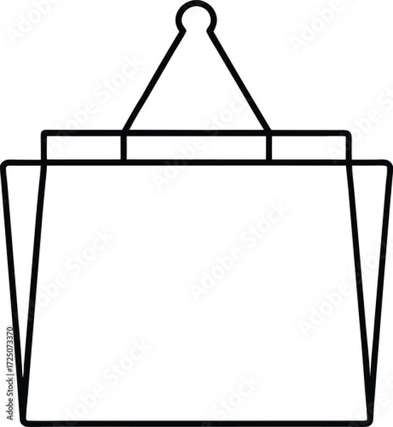 Obraz Hanging File Folder Rack on Transparent Background