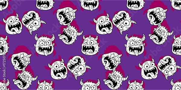 Obraz monster pattern seamless