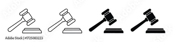 Fototapeta judge gavel icon vector. gavel icon vector
