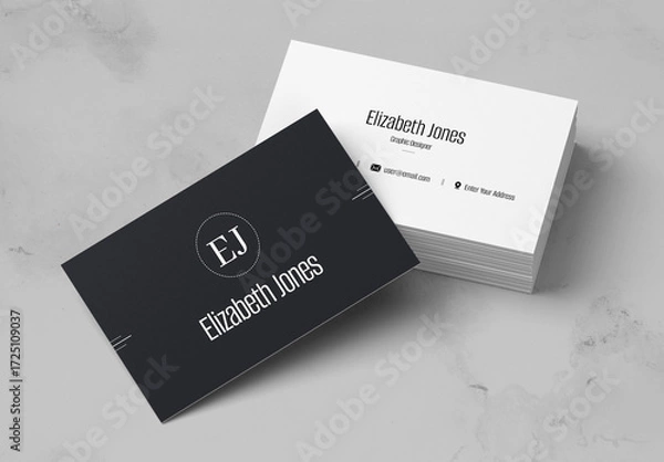 Fototapeta Business Card Template Layout