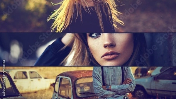 Fototapeta Multiscreen Horizontal Transitions- 3 Split Screen