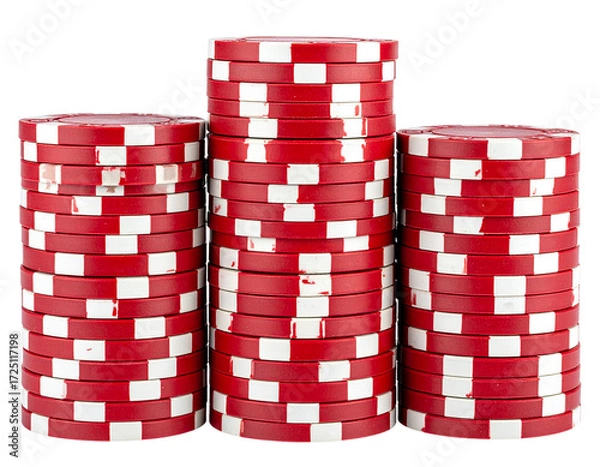 Obraz stack of casino chips