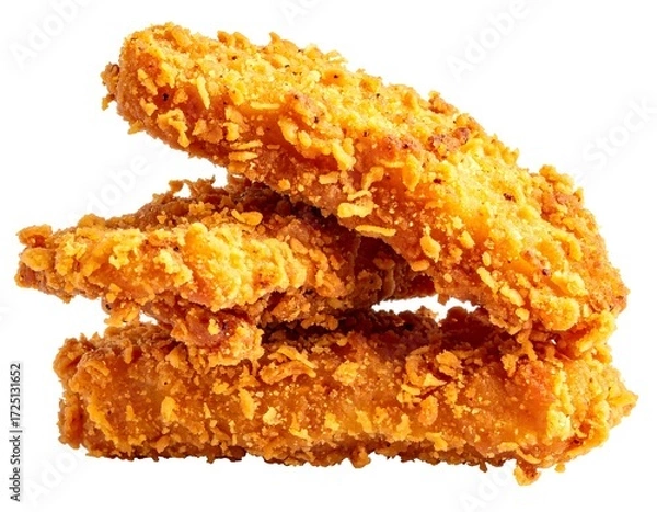 Fototapeta Crispy Fried Chicken Tenders Stacked.
