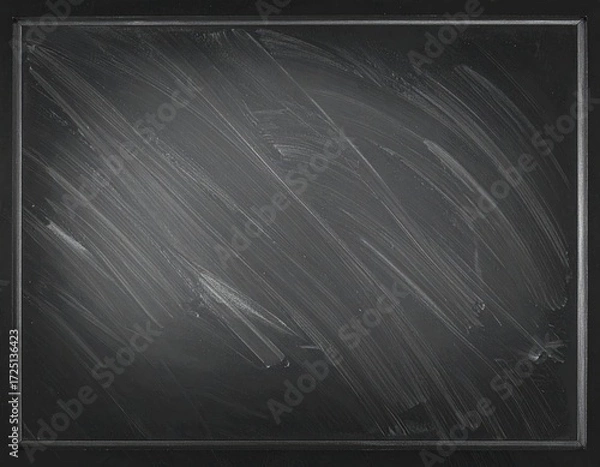 Obraz Blank, textured, gray chalkboard
