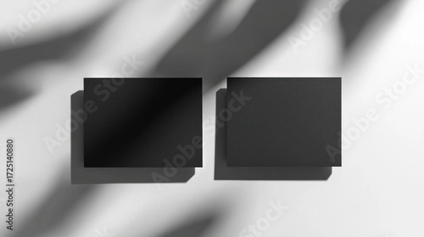 Obraz Black square cards mockup