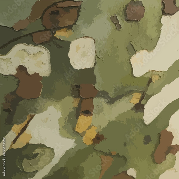 Fototapeta Abstract hand drawing psychedelic camouflage wavy liquid tie dye marble brush strokes. vector pattern isolated background