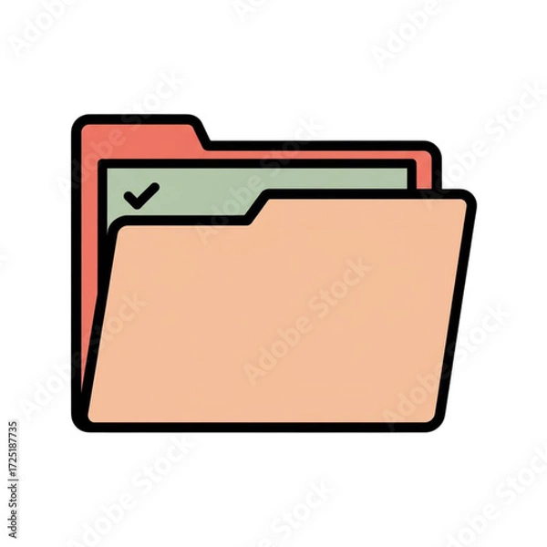 Obraz folder with document