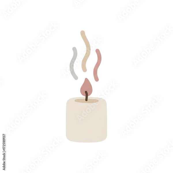 Obraz burning candle holder