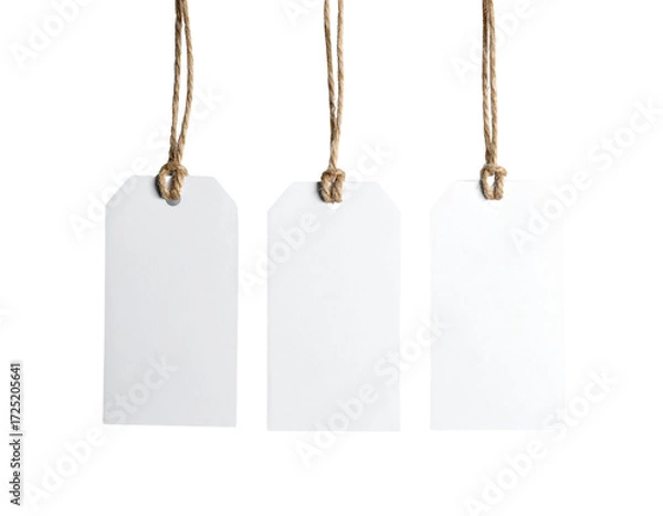 Fototapeta blank price tag isolated