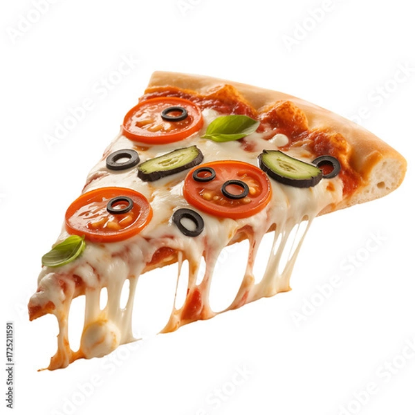 Obraz pizza isolated on white background