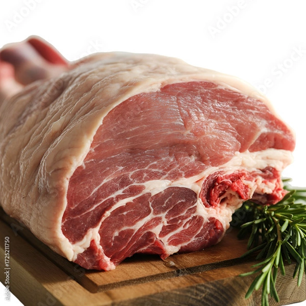 Obraz raw meat on a wooden board