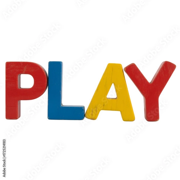 Obraz play written in fridge magnets