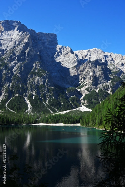 Fototapeta Beautiful panorama of Bries lake