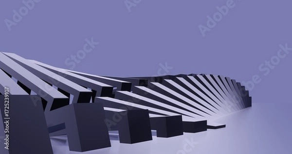 Fototapeta Futuristic architecture background 3d render