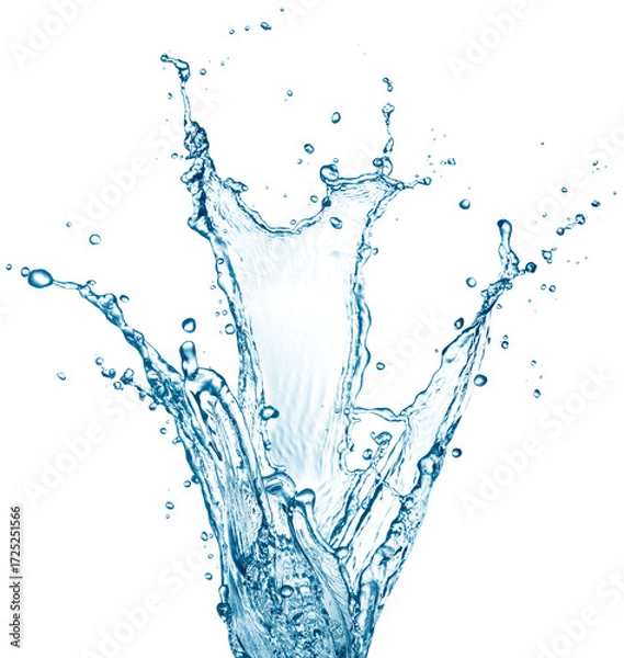 Fototapeta Blue water splashing