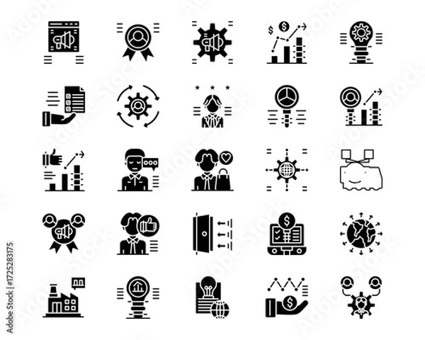 Fototapeta Survey Line Vector Icons