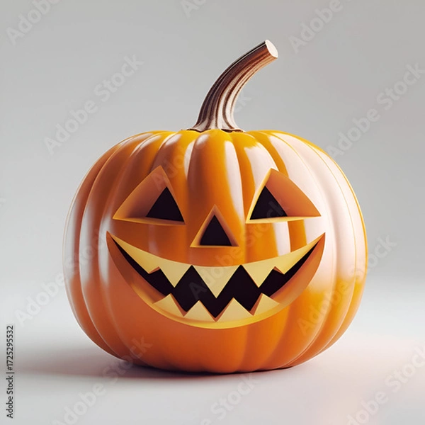 Obraz halloween pumpkin isolated on white