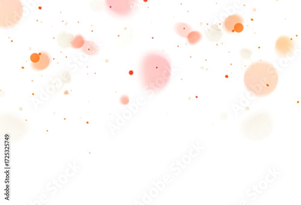 Fototapeta Blurred christmas dust Bokeh particles shining glittering on transparent background, blurred Bokeh shape snow dust flakes flare, glittering flares, png image 